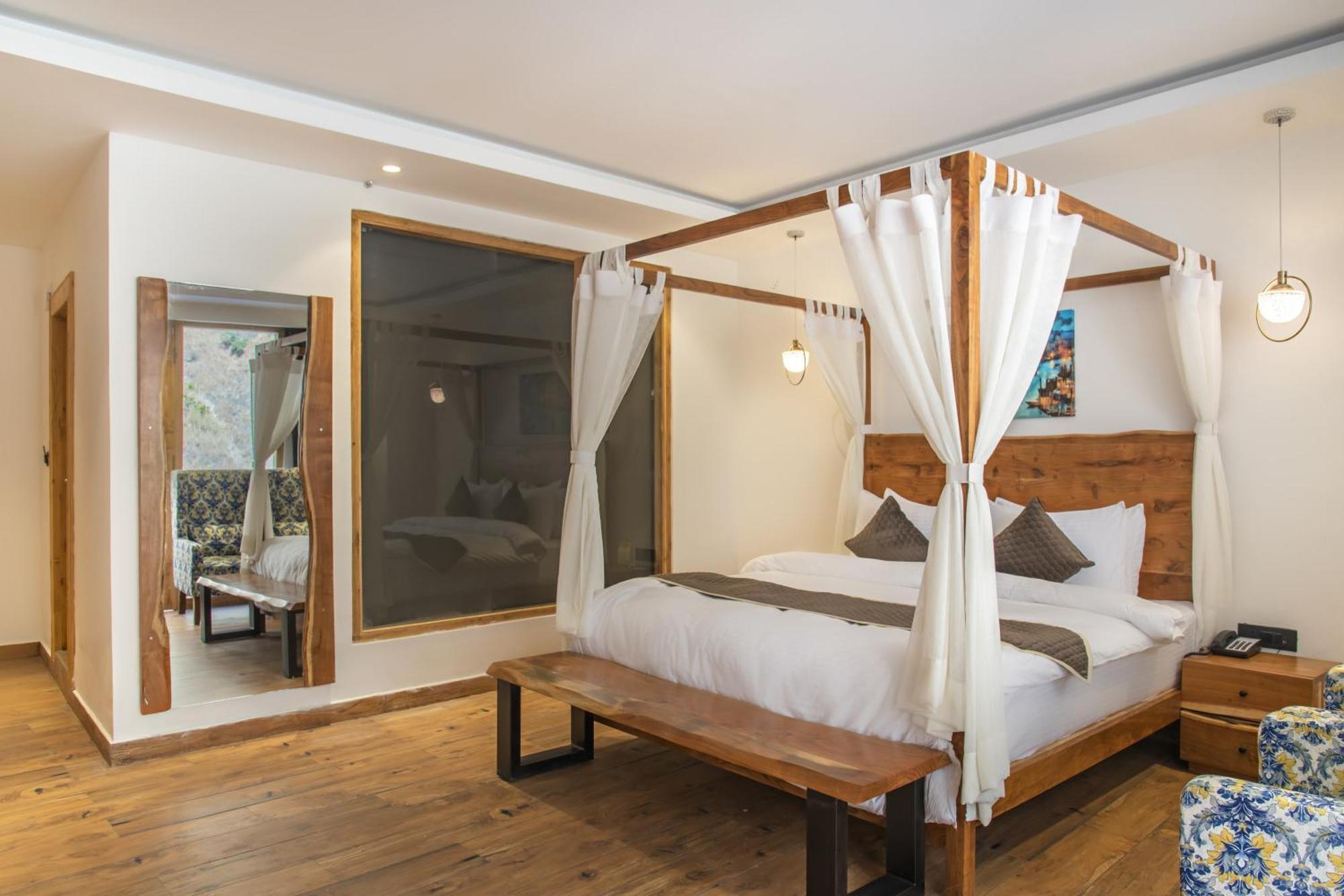 Echor Palm Bliss Riverside Resort & Spa Kasol Exterior photo